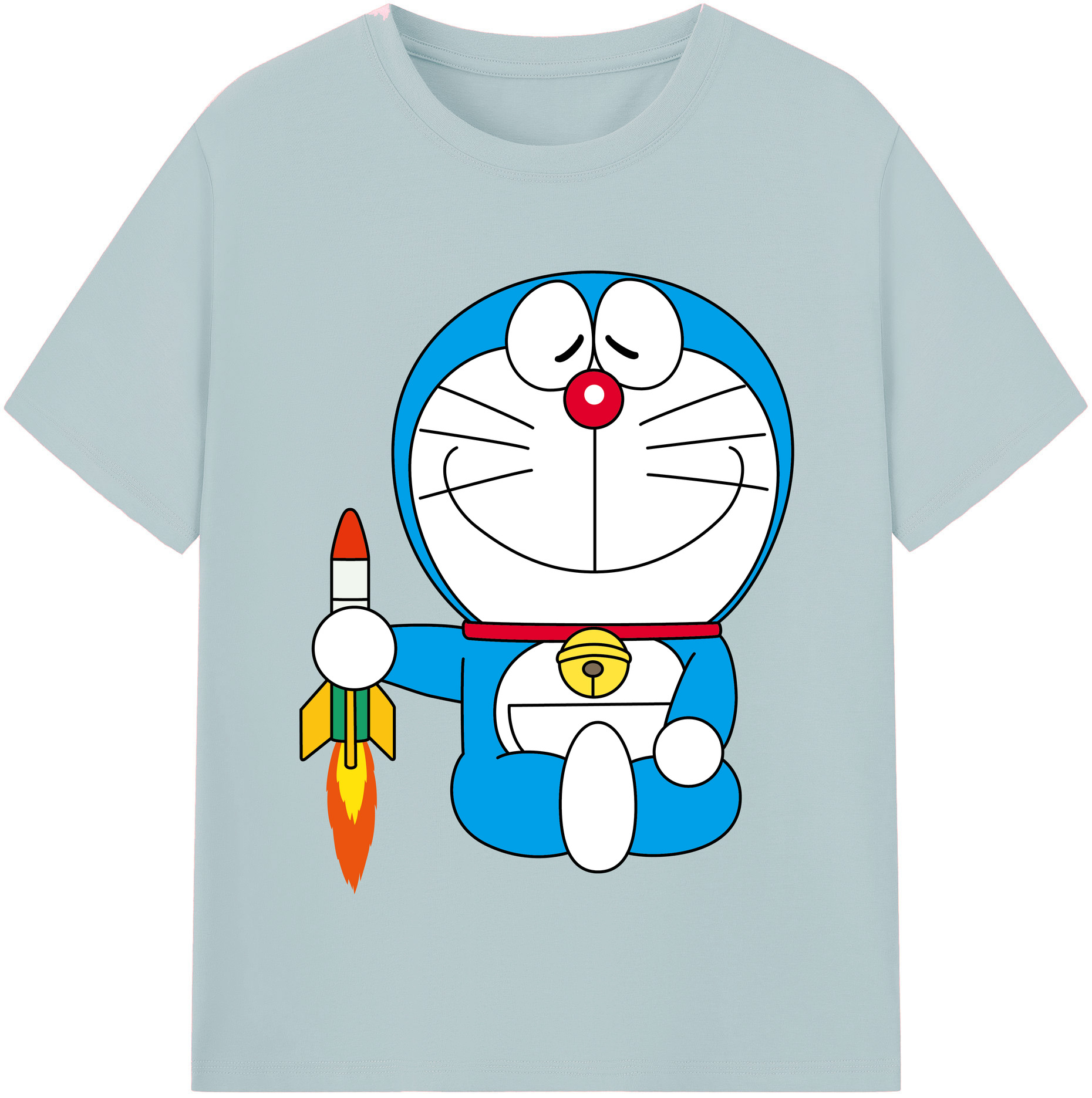 （画像用） ドラえもん Doraemon 綿100％半袖Tシャツ（フロントプリント）